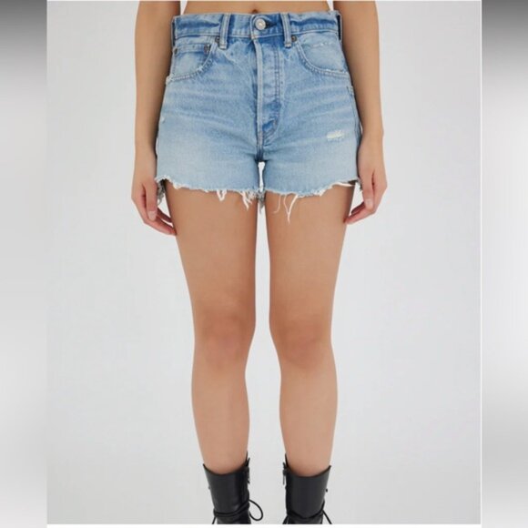 Moussy McKendree Shorts in color light blue - Picture 2 of 12